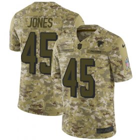 Wholesale Cheap Nike Falcons #45 Deion Jones Camo Men\'s Stitched NFL Limited 2018 Salute To Service Jersey