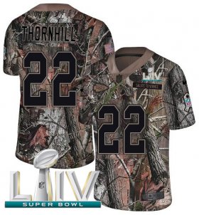 Wholesale Cheap Nike Chiefs #22 Juan Thornhill Camo Super Bowl LIV 2020 Men\'s Stitched NFL Limited Rush Realtree Jersey