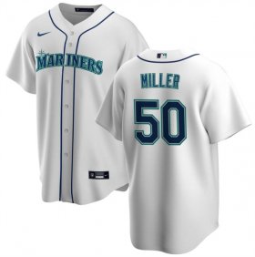 Cheap Men\'s Seattle Mariners #50 Edgar Martinez White Cool Base Stitched jersey