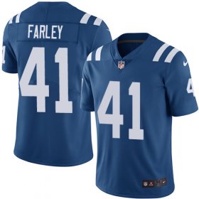 Wholesale Cheap Nike Colts #41 Matthias Farley Royal Blue Team Color Youth Stitched NFL Vapor Untouchable Limited Jersey