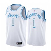 Wholesale Cheap Nike Lakers #1 Kentavious Caldwell-Pope White NBA Swingman 2020-21 City Edition Jersey