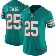 Wholesale Cheap Nike Dolphins #25 Xavien Howard Aqua Green Alternate Women's Stitched NFL Vapor Untouchable Limited Jersey