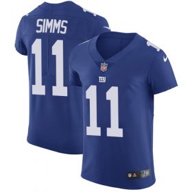Wholesale Cheap Nike Giants #11 Phil Simms Royal Blue Team Color Men\'s Stitched NFL Vapor Untouchable Elite Jersey