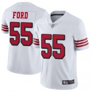 Wholesale Cheap Nike 49ers #55 Dee Ford White Rush Youth Stitched NFL Vapor Untouchable Limited Jersey