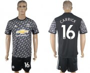 Wholesale Cheap Manchester United #16 Carrick Black Soccer Club Jersey