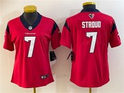 Cheap Women's Houston Texans #7 C.J. Stroud Red Vapor Untouchable Limited Stitched Jersey(Run Small)