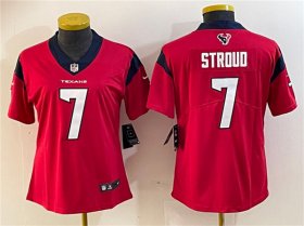 Cheap Women\'s Houston Texans #7 C.J. Stroud Red Vapor Untouchable Limited Stitched Jersey(Run Small)