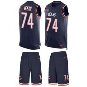 Wholesale Cheap Nike Bears #74 Germain Ifedi Navy Blue Team Color Men\'s Stitched NFL Limited Tank Top Suit Jersey