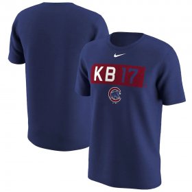 Wholesale Cheap Chicago Cubs #17 Kris Bryant Nike Legend Player Nickname Name & Number T-Shirt Royal