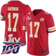 Wholesale Cheap Nike Chiefs #17 Mecole Hardman Red Super Bowl LIV 2020 Team Color Youth Stitched NFL 100th Season Vapor Untouchable Limited Jersey