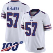 Wholesale Cheap Nike Bills #57 Lorenzo Alexander White Men's Stitched NFL 100th Season Vapor Limited Jersey