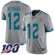 Wholesale Cheap Nike Jaguars #12 Dede Westbrook Silver Men's Stitched NFL Limited Inverted Legend 100th Season Jersey
