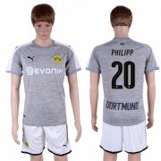 Wholesale Cheap Dortmund #20 Philipp Grey Soccer Club Jersey