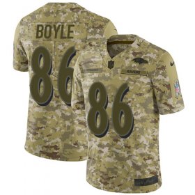Wholesale Cheap Nike Ravens #86 Nick Boyle Camo Men\'s Stitched NFL Limited 2018 Salute To Service Jersey