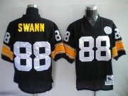Wholesale Cheap Mitchell & Ness Steelers #88 Lynn Swann Black Stitched Throwback NFL Jersey