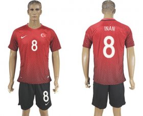 Wholesale Cheap Turkey #8 Inan Home Soccer Country Jersey