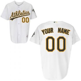 Wholesale Cheap Athletics Personalized Authentic White MLB Jersey (S-3XL)