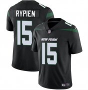 Cheap Men's New York Jets #15 Brett Rypien Black Vapor Untouchable Limited Football Stitched Jersey
