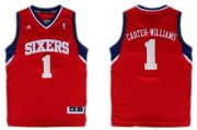 Wholesale Cheap Philadelphia 76ers #1 Michael Carter -Williams Revolution 30 Swingman Red Jersey
