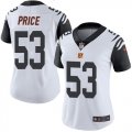 Wholesale Cheap Nike Bengals #53 Billy Price White Women's Stitched NFL Limited Rush Jersey