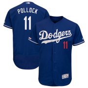 Wholesale Cheap Los Angeles Dodgers #11 AJ Pollock Majestic Alternate Flex Base Authentic Collection Player Jersey Royal