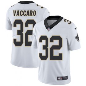 Wholesale Cheap Nike Saints #32 Kenny Vaccaro White Men\'s Stitched NFL Vapor Untouchable Limited Jersey