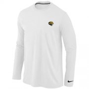 Wholesale Cheap Nike Jacksonville Jaguars Sideline Legend Authentic Logo Long Sleeve T-Shirt White
