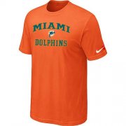 Wholesale Cheap Nike NFL Miami Dolphins Heart & Soul NFL T-Shirt Orange