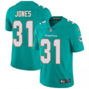 Wholesale Cheap Nike Dolphins #31 Byron Jones Aqua Green Team Color Youth Stitched NFL Vapor Untouchable Limited Jersey