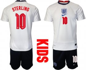 Wholesale Cheap 2021 European Cup England home Youth 10 soccer jerseys