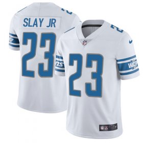 Wholesale Cheap Nike Lions #23 Darius Slay Jr White Men\'s Stitched NFL Vapor Untouchable Limited Jersey