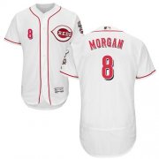 Wholesale Cheap Reds #8 Joe Morgan White Flexbase Authentic Collection Stitched MLB Jersey