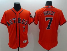 Wholesale Cheap Astros #7 Craig Biggio Orange Flexbase Authentic Collection Stitched MLB Jersey