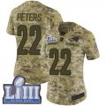 Wholesale Cheap Nike Rams #22 Marcus Peters Camo Super Bowl LIII Bound Women's Stitched NFL Limited 2018 Salute to Service Jersey