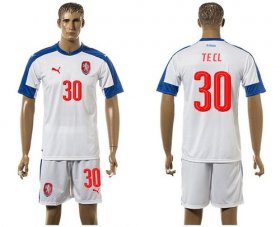 Wholesale Cheap Czech #30 Tecl Away Soccer Country Jersey