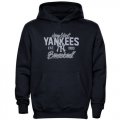 Wholesale Cheap New York Yankees Script MLB Pullover Navy Blue MLB Hoodie