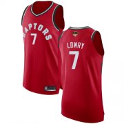 Wholesale Cheap Raptors #7 Kyle Lowry Red 2019 Finals Bound Basketball Authentic Icon Edition Jersey