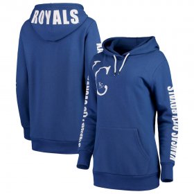 Wholesale Cheap Kansas City Royals G-III 4Her by Carl Banks Women\'s 12th Inning Pullover Hoodie Royal