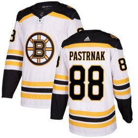 Wholesale Cheap Adidas Bruins #88 David Pastrnak White Road Authentic Youth Stitched NHL Jersey