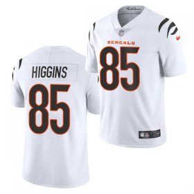 Wholesale Cheap Men\'s Cincinnati Bengals #85 Tee Higgins 2021 New White Vapor Untouchable Limited Stitched Jersey