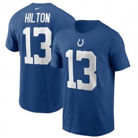 Wholesale Cheap Indianapolis Colts #13 T.Y. Hilton Nike Team Player Name & Number T-Shirt Royal