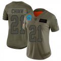Wholesale Cheap Nike Panthers #21 Jeremy Chinn Camo Women's Stitched NFL Limited 2019 Salute to Service Jersey