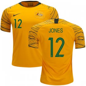 Wholesale Cheap Australia #12 Jones Home Soccer Country Jersey