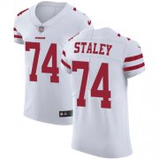 Wholesale Cheap Nike 49ers #74 Joe Staley White Men's Stitched NFL Vapor Untouchable Elite Jersey