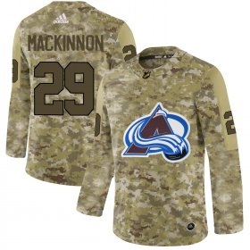 Wholesale Cheap Adidas Avalanche #29 Nathan MacKinnon Camo Authentic Stitched NHL Jersey