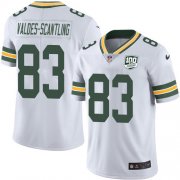Wholesale Cheap Nike Packers #83 Marquez Valdes-Scantling White Men's 100th Season Stitched NFL Vapor Untouchable Limited Jersey