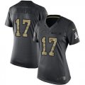 Wholesale Cheap Nike Chargers #17 Philip Rivers Black Women's Stitched NFL Limited 2016 Salute to Service Jersey