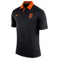 Wholesale Cheap Men's San Francisco Giants Nike Black Authentic Collection Dri-FIT Elite Polo