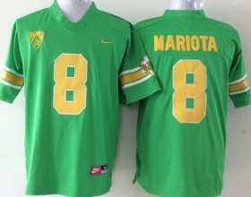 Wholesale Cheap Oregon Ducks #8 Marcus Mariota 1994 Green Throwback 20TH Jersey