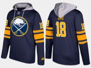 Wholesale Cheap Sabres #18 Danny Gare Blue Name And Number Hoodie